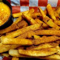 Fiery Fries · Basket of straight cut fries tossed in cajun seasoning.