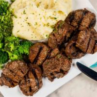 Marinated Steak Tips · One pound of House marinated steak tips.