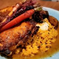 Arroz Con Pollo · PLEASE ALLOW 30min PREP TIME FOR THIS ITEM.. **Dairy Allergy**Diary may be omitted for diary...
