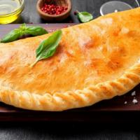 Veggie Lover Calzone · Made to order calzone stuffed with fresh mushrooms, onions, peppers tomatoes and olives with...