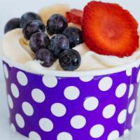 Frozen Dessert Cup 6 Oz.  · 6 oz. frozen dessert + 2 Toppings.
Choice of flavor and up to 2 toppings.