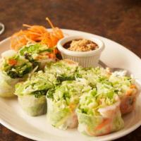 Fresh Rolls · Fresh salad, carrot wrapped in thin rice paper served with our special sauce.