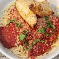 Spaghetti Without Meatballs · Pasta served with marinara sauce and Parmesan cheese.