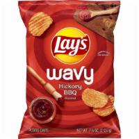 Lay'S Wavy Potato Chips Barbecue Flavor Bag · 7.5 oz