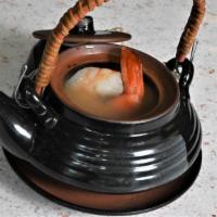 Dobin Mushi · Kettle-steamed seafood and chicken in a light broth.