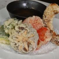 Vegetable Tempura · Deep fried breaded shrimp and vegetable.