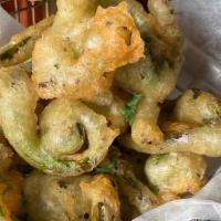 Fiddleheads · Battered and Deep Fried Fiddleheads with a sweet and spicy aioli