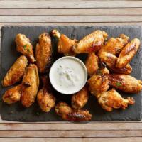 50 Pcs Chicken Wings · Classic Buffalo style chicken wings, in a choice of mild, medium or hot sauce comes with you...