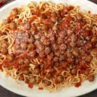 Spaghetti Alla Chitarra · Spaghetti alla chitarra, marinara sauce.
