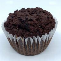 Chocolate Banana Muffin  · 100% cacao, coconut flour, banana and honey come together perfectly for this delicious break...