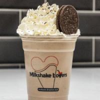 Oreo Milkshake · Vanilla ice cream, Oreo crumbs.