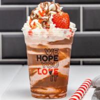 Milkshake Lovers · Vanilla ice cream, Nutella, strawberry.