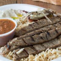 Lamb Gyro Pl · Sliced gyro meat, grilled. Served with tzatziki sauce.