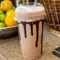 Muscle Protein Smoothie · chocolate peanut butter banana vanilla frozen yogurt protein powder