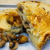 Marsala Mushroom Swiss Griller · Mushrooms sautéed in buttery marsala wine and garlic. Topped with melted provolone and Swiss...