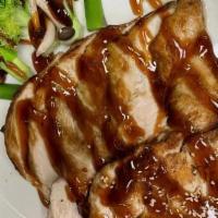 Chicken Teriyaki With Rice · Broiled to perfection, then smothered in our own special teriyaki sauce. Served with broccol...