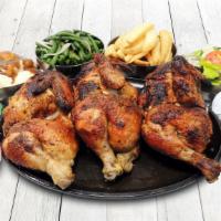 1 & 1/2 Chickens · A whole plus one half marinated Purdue Farm fresh, Grade A, all natural charcoal roasted rot...