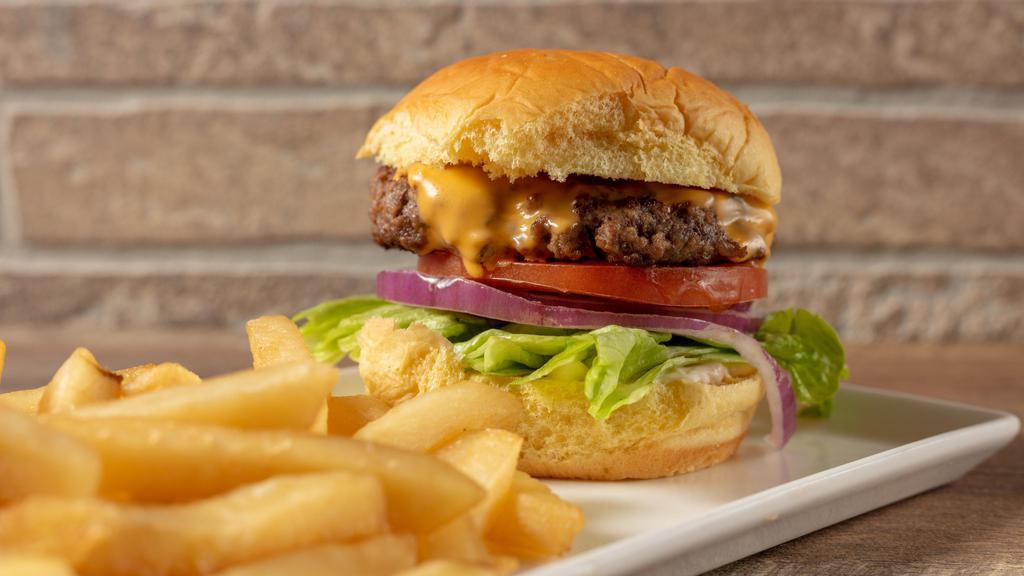 Cheese Burger · 1/2 lb. Your choice of American or Swiss cheese.