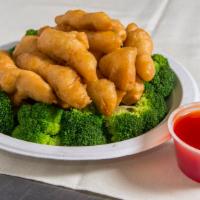 Hunan Shrimp · Hot and spicy. Jumbo shrimp sautéed with broccoli and mixed vegetables in a hot and spicy hu...