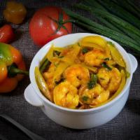 Side Of Curry Shrimp · Shrimp marinated in our Jamaican curry blend with onions, tomatoes, and green peppers