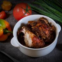 1Lb Jerk Chicken · Jerk chicken made with our signature spices and sauce.. *little more than 1/2 chicken