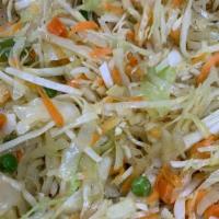 Steamed Cabbage · Cabbage with mixed vegetables, onion, and bell pepper.