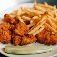 Kids Chicken Fingers · crispy all-white chicken breast, french fries