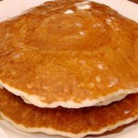 2 Pancakes · With bacon, sausage, bologna, ham, linguiça, hash, or kielbasa for an additional charge.