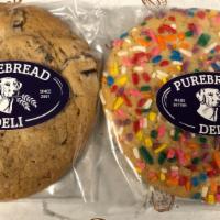 Jumbo Fresh Baked Cookie · Baked Fresh Daily. Chocolate Chip or Sugar