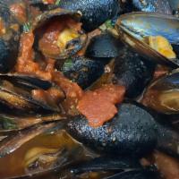 Mussels Appetizer · Mussels sauteed in a fresh marinara sauce or garlic white wine sauce.