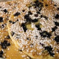 Cinnabon Pancakes · Add blueberries, strawberries, bananas, Oreo cookie, chocolate chips, and cranberries for ad...