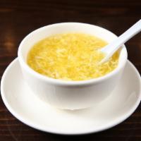 Egg Drop Soup · Soup that is made from beaten eggs and broth.