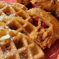 6 Pcs Whole Wings And 1 Waffles · 