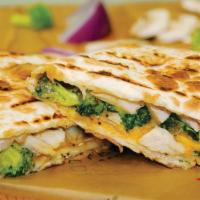 Italian Chicken Broccoli Panini · Grilled chicken, mushrooms, red onions, broccoli, cheddar Jack cheese with our signature Bra...