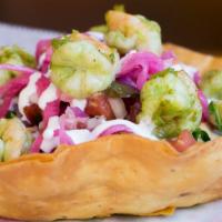 Taco Bowl Salad · Your choice of protein served in a fried tortilla bowl with lettuce and Pico De Gallo. Choic...