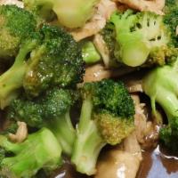 Broccoli · Broccoli carrot, mushroom, light brown sauce.