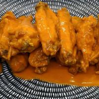 Fried Chicken Wings · one pound (approx. 10) checken wings with choice of sauce and dressing