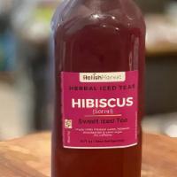 Hibiscus Iced Tea · Water, Hibiscus Flowers & Strawberries