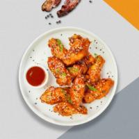 Sweetie And Soury Wings · Fresh chicken wings breaded, fried until golden brown, and tossed in sweet and sour sauce. S...