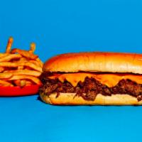 Cheesesteak Combo · Your choice of cheesesteak with a side of fries and a drink.