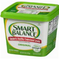 Smart Balance Buttery Spread, Original - 15 Ounces · Gluten-Free. 80 Calories Per Serving. Net wt 0.99 lb.