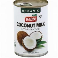 Badia Coconut Milk, Organic - 13.5 Ounces · Gluten Free,  Organic. Net Wt 1.01 lb. 120 Calories Per Serving. Organic Coconut Milk, Water...