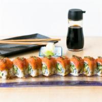 Dragon Roll · Spicy tuna and jalapeno on top of shrimp tempura roll, served with eel sauce and spicy mayo....