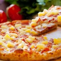 Hawaiian Pizza · Tomato sauce, cheese, pineapple, and ham