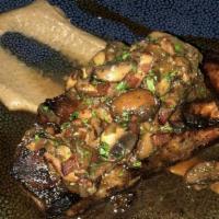 Grilled Rosetta Farms Ny Strip Steak (12Oz) (Gf) · Baby bok choi | eggplant puree, black pepper reduction. Gluten-free.
