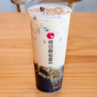Jidong Herbal Grass Jelly /  · Herbal jelly, brown sugar pearls, red bean, raisin, coconut jelly, peanut /