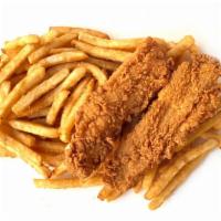 Fried Catfish Platter · 2 piece fried catfish served w/ fries & Heroes sauce.