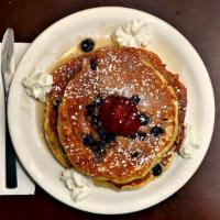 Blueberry-Stuffed Pancakes · 