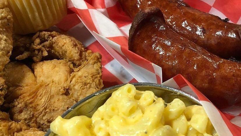 1 Meat 1 Side Combo Meal · Your choice of one meat and one sides served with cornbread.