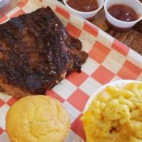 Kids 1 Meat & 1 Side · You choice of one meat served with your choice of one sides and a cornbread.